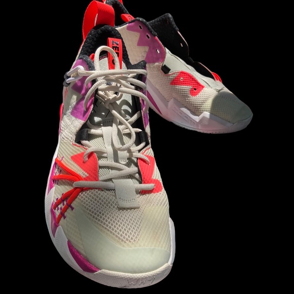 Nike Air Jordan Why Not Zero Spruce Aura-Flash Crimson Basketball Sneakers Shoes - Picture 2 of 6